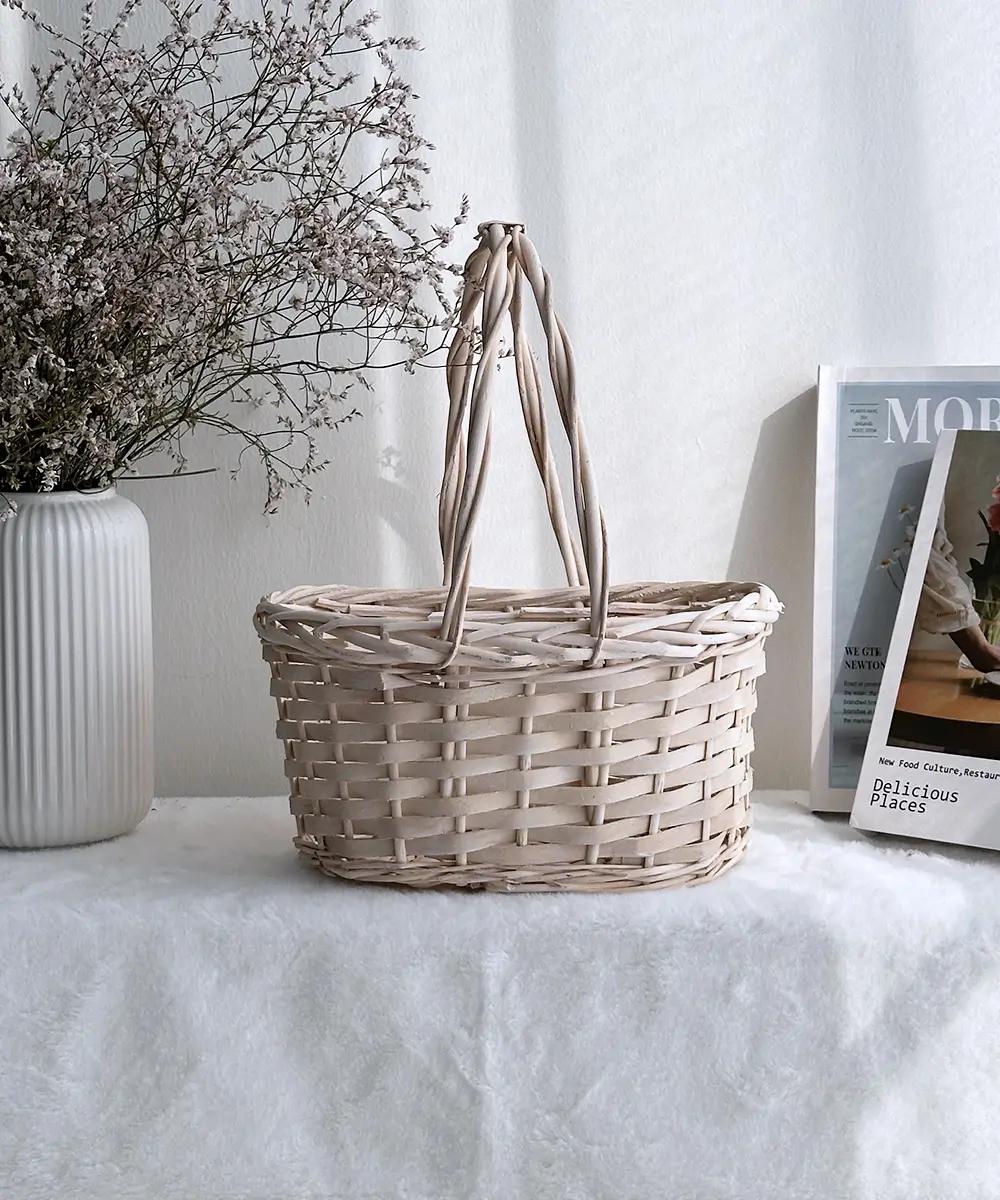 AN045 White Basket 12 inches