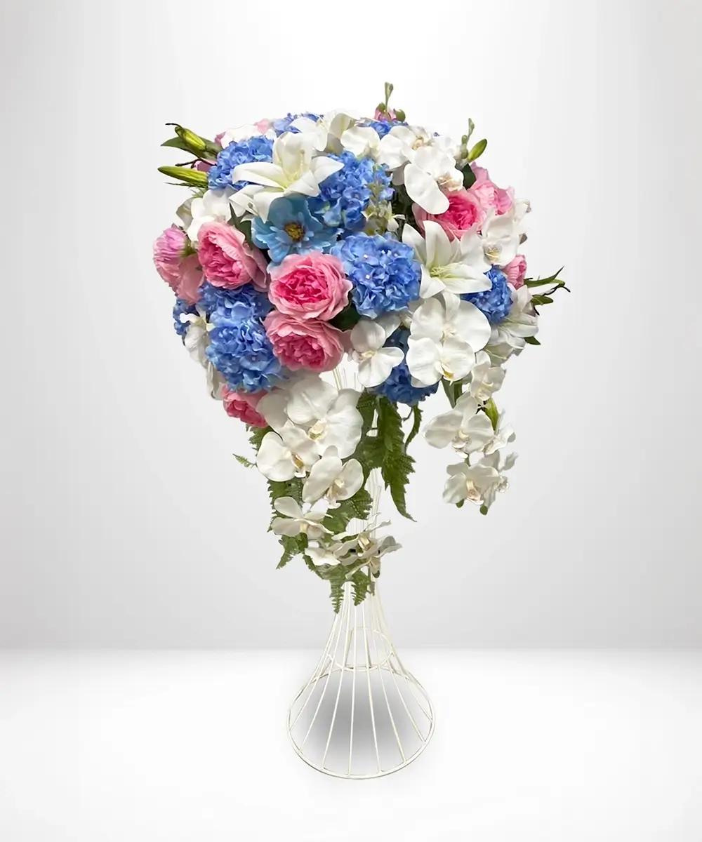 S016 Artificial Flower Stand, for congratulations, multicolored