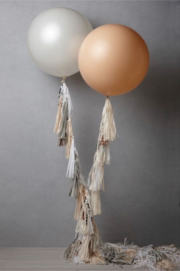 warm and muted-color balloons