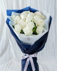 Classic White rose bouquet